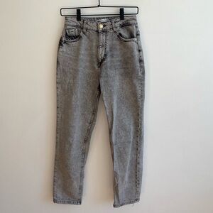 Zara‎ Black Acid Wash Mom Jeans Women's Size 26